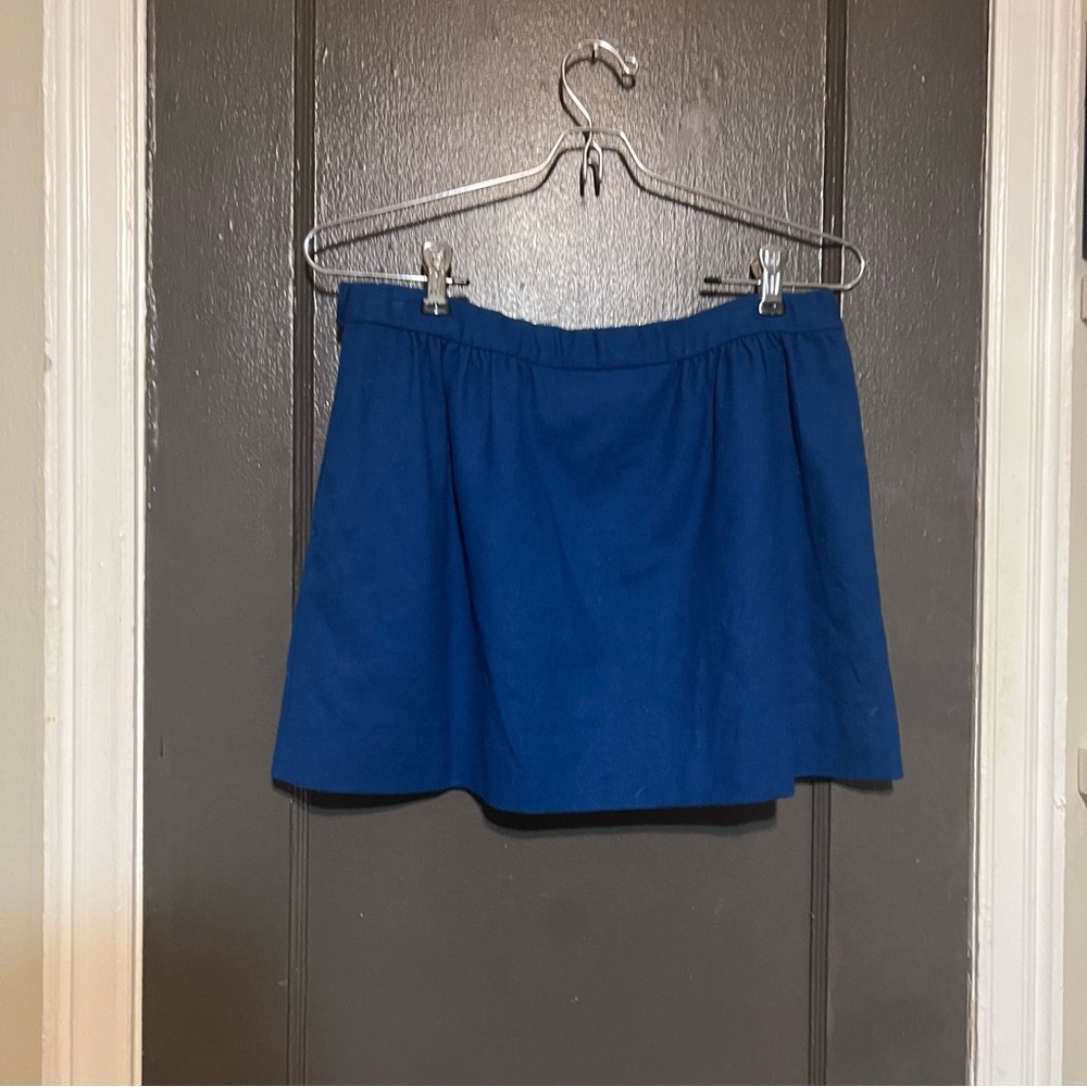 Pendleton Royal Blue 100% Wool Mini Skirt - Picture 3 of 6